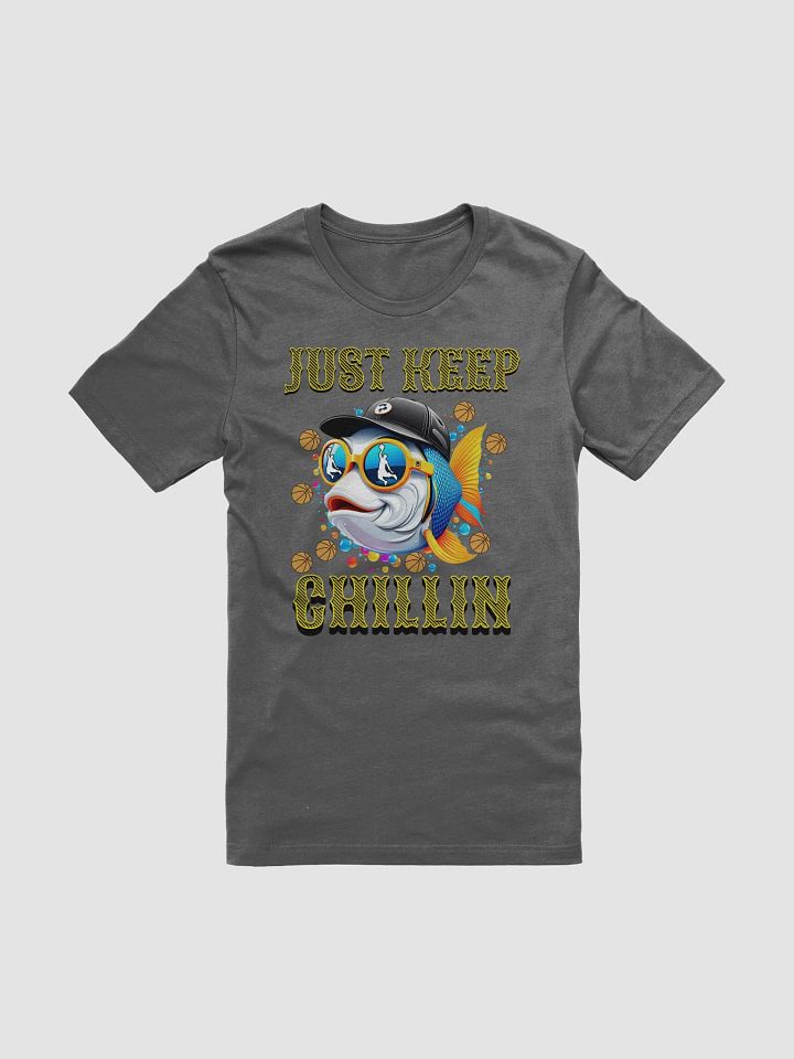 Just Keep Chill Basketball Fish Graphic Tee product image (7)