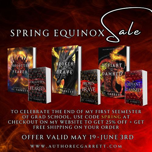 STOCK UP FOR SPRING EQUINOX!

To celebrate the end of my first semester of grad school (and to raise money to cover my summer...