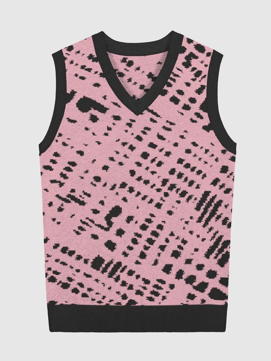 Customizable Jacquard Knit V-Neck Vest product image (2)