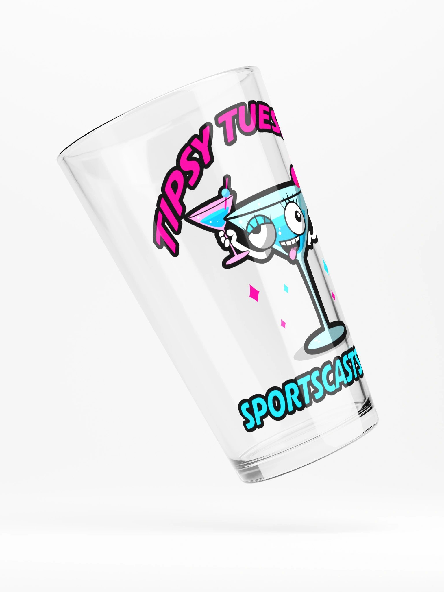 TIPSY TUESDAY "FLIRTINI" PINT GLASS product image (4)