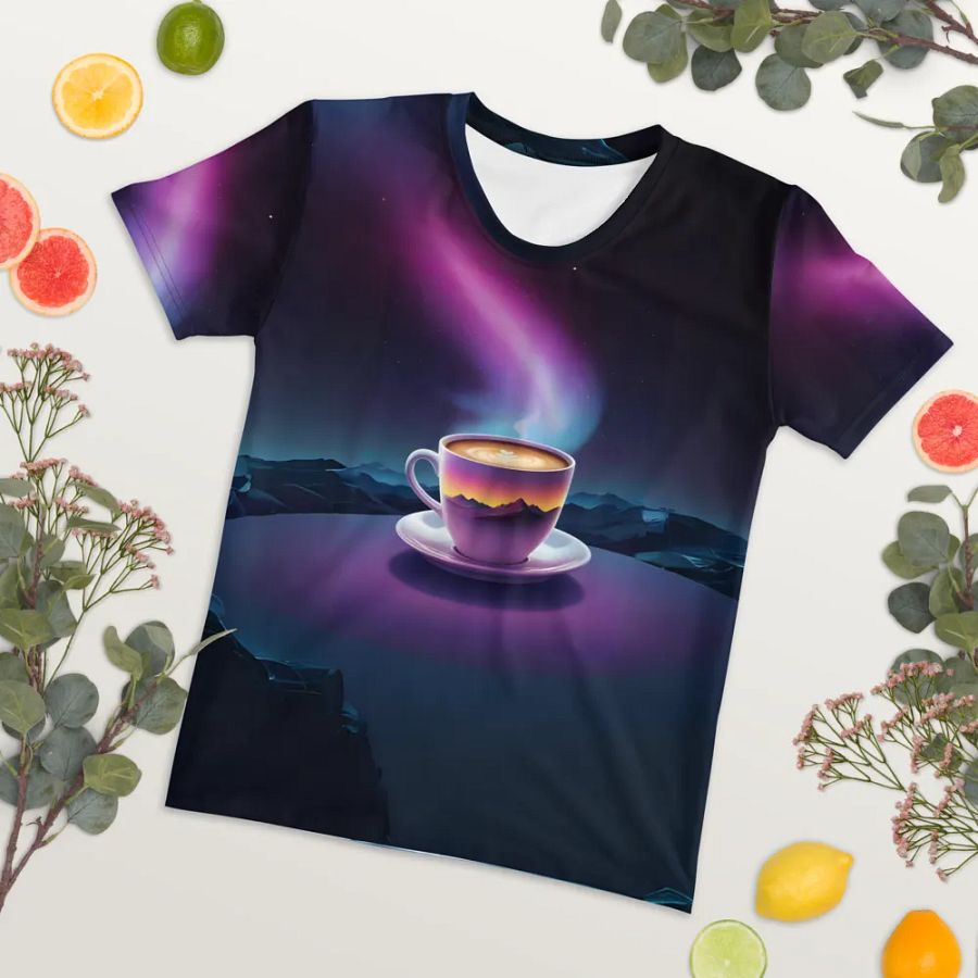 Coffee Sunset All Over Print T-shirt product image (7)
