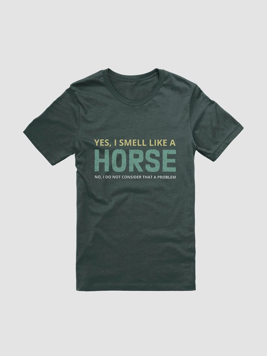 "I smell like a horse-single color" t-shirt product image (1)
