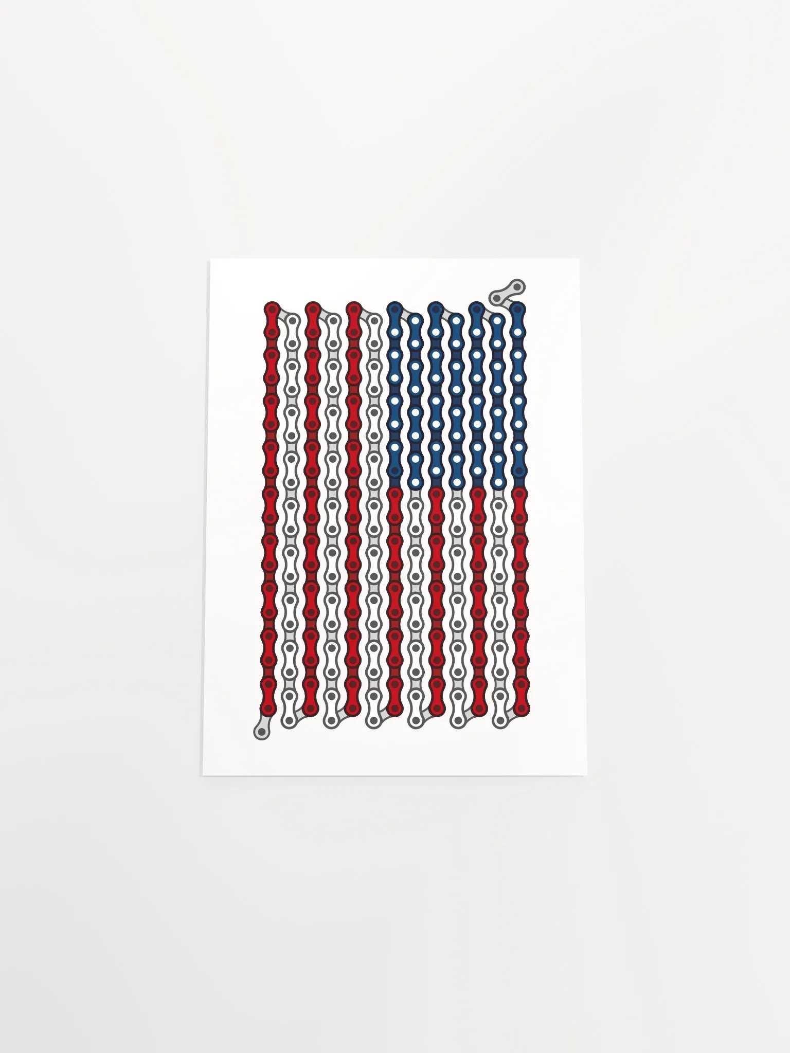 USA 50 States Bike Chain Flag Poster product image (12)