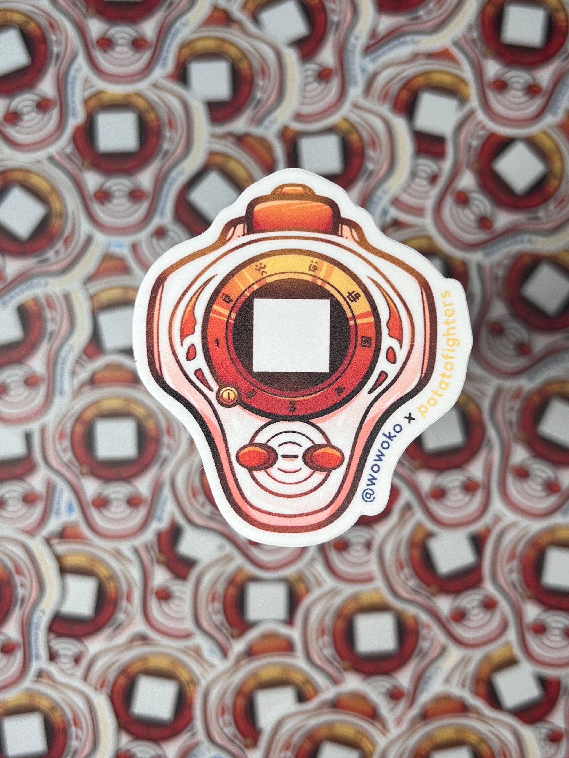 WoWoKo x Potato Fighters - Digimon - D Ark Digivice - Sticker product image (1)