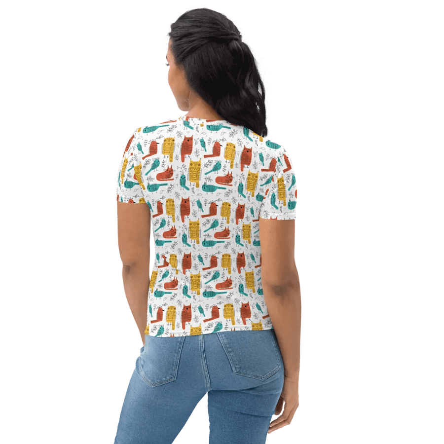 Vibrant Owl Delight: Perfect T-Shirt for Owl Lovers product image (8)