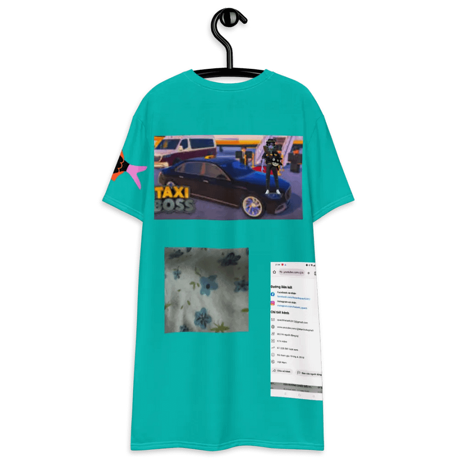 Váy thun in toàn thân/Full body printed T-shirt dress product image (8)