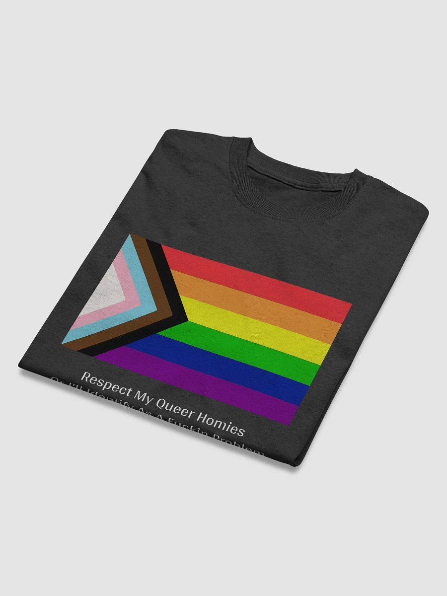 Respect My Queer Homies Tee - Dark Colors product image (7)