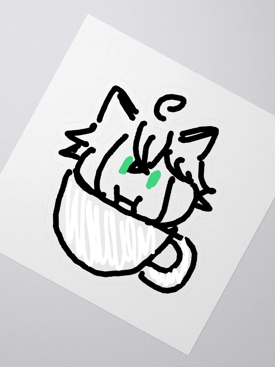 Dai cat mug sticker product image (2)