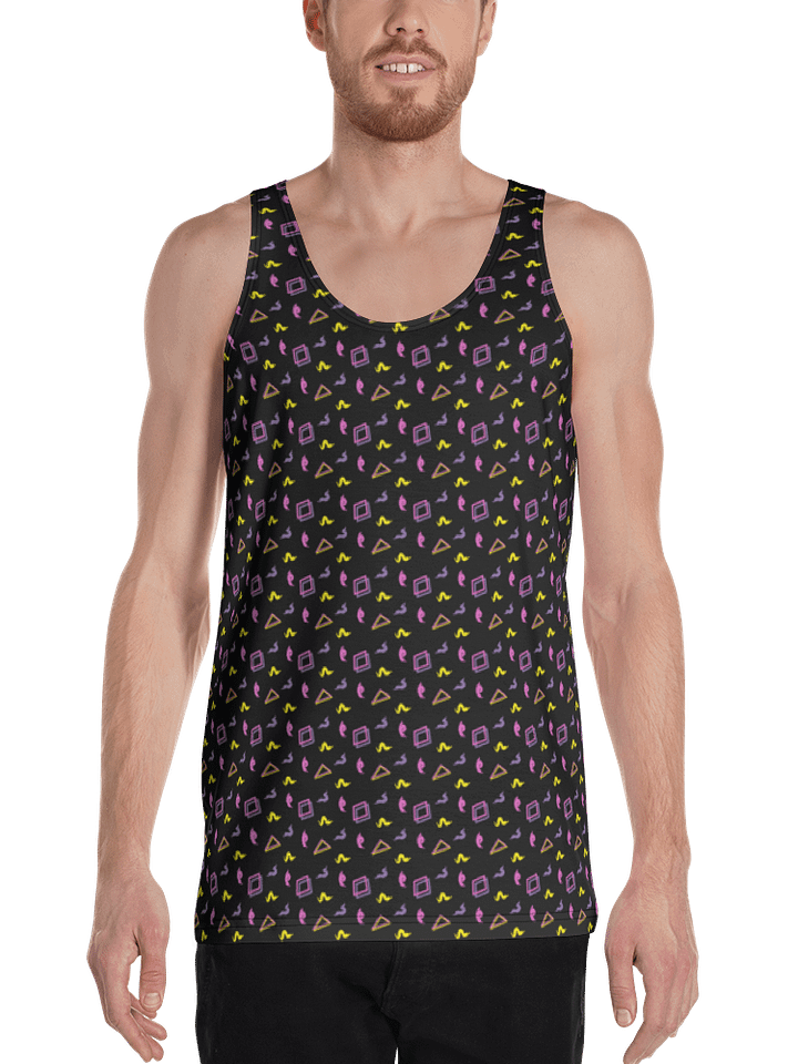 Oh Worm? black pattern tank top product image (1)