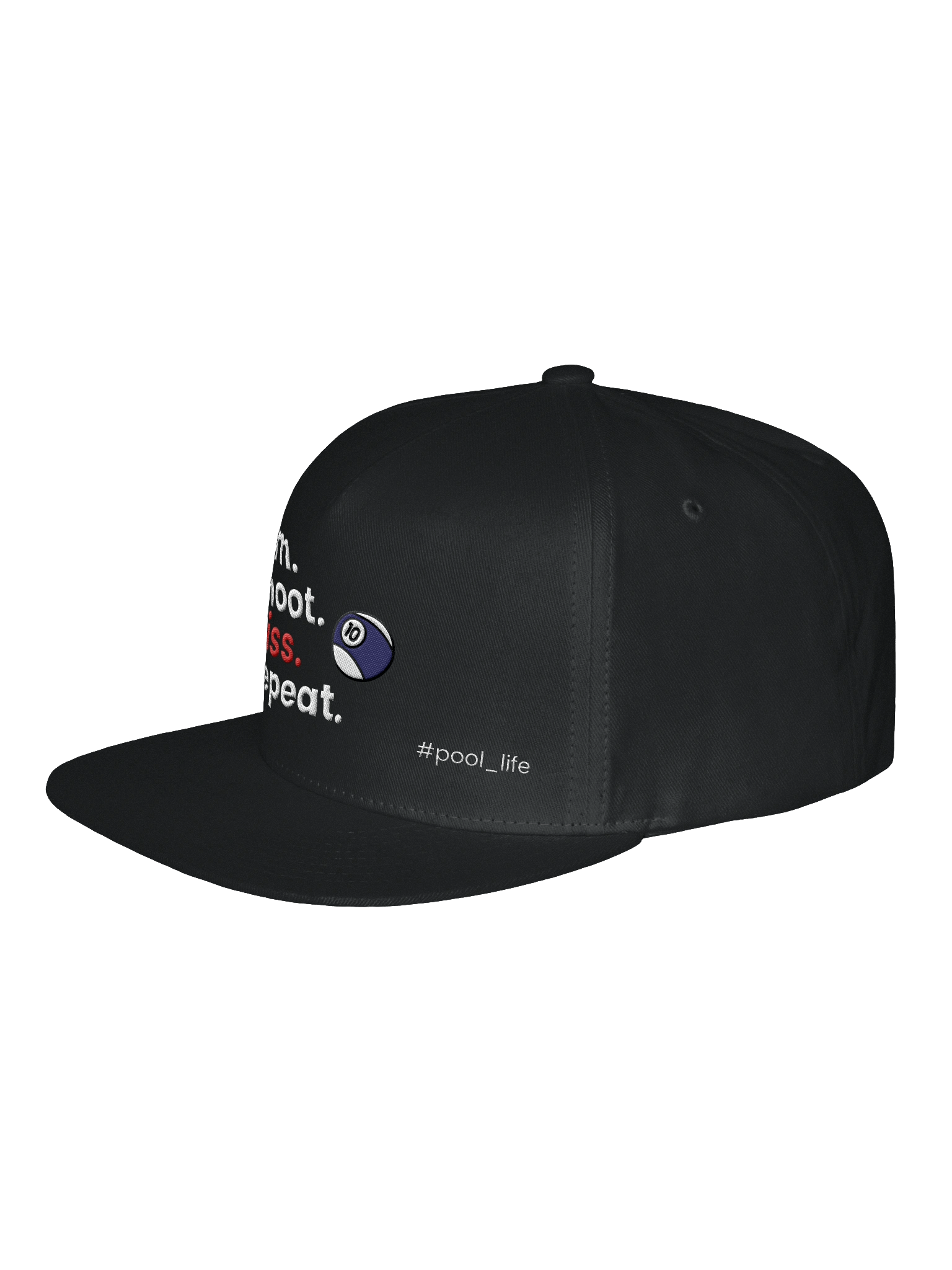 10-ball Pool Life Cap (Snapback - Black) product image (2)
