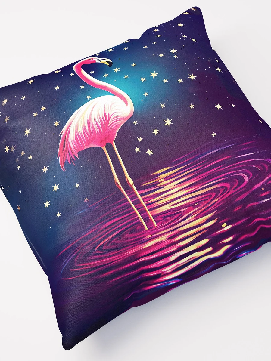 Pink Flamingo - Starry Night Throw Pillow product image (5)