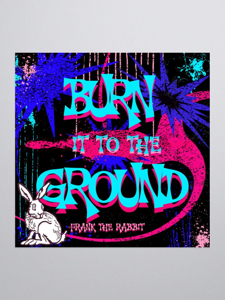 burn it to the ground, bunny rabbit Rebellion Kiss Cut Stickers product image (2)