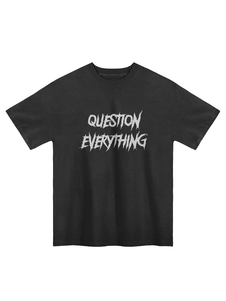 Question Everything Faded Oversized T shirt product image (1)