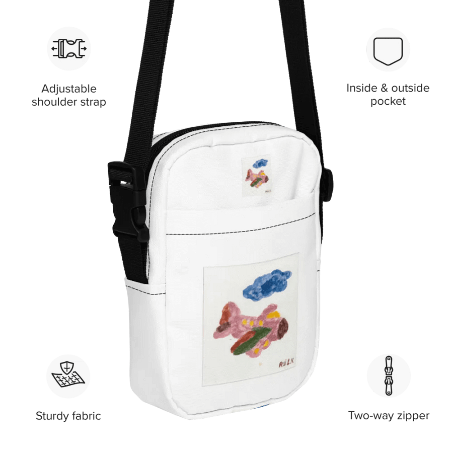 Kid Airplane (All-Over Print Utility Crossbody Bag) product image (11)