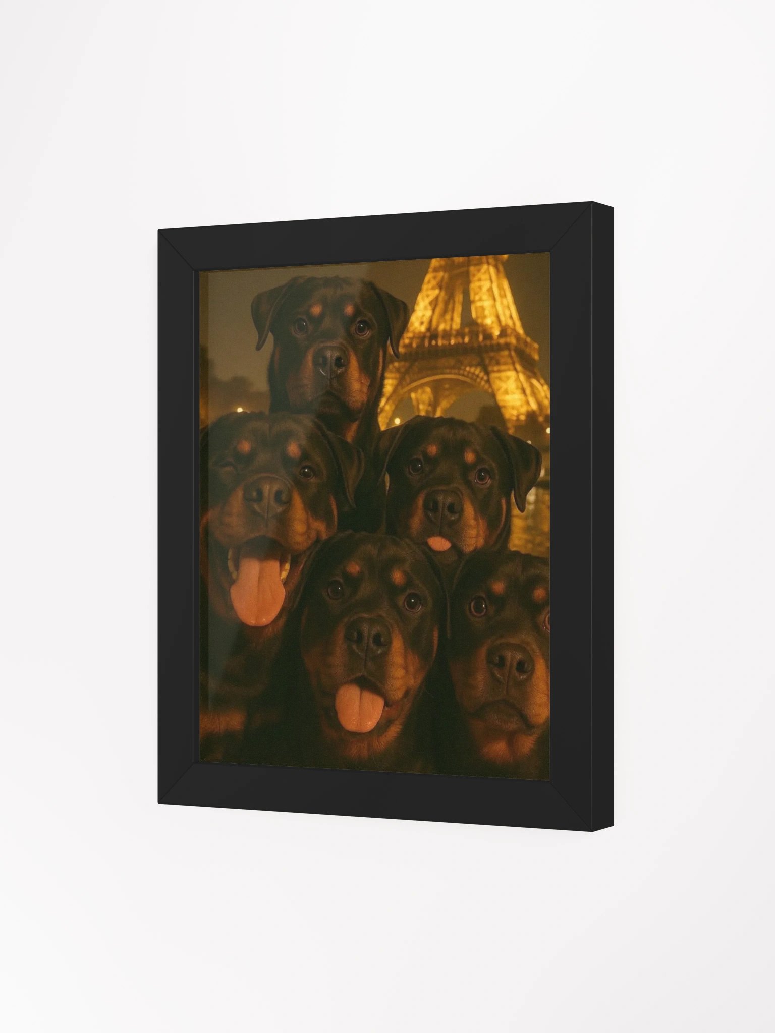 Rottweilers In Paris Wood Framed Poster product image (18)