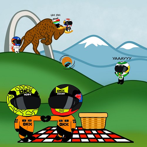 🔴🐂💍

#formula1 #f1 #f1fanart #f1memes #racerecap #austriangp #redbullring #landoscar #landonorris #oscarpiastri #charlesleclerc