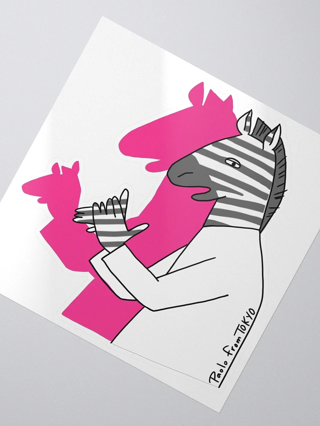 Zebra Shadow Sticker product image (2)