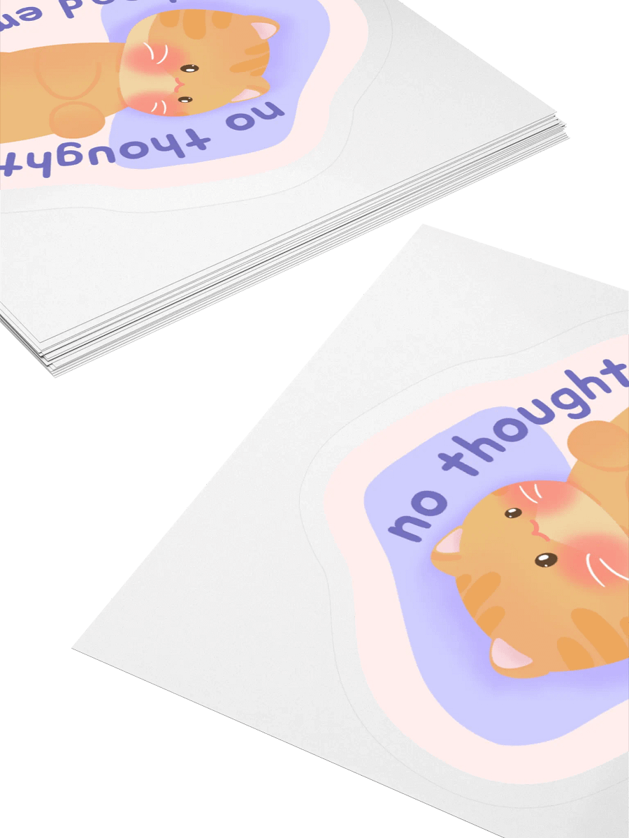 No thoughts, Head Empty Vinyl Sticker product image (4)