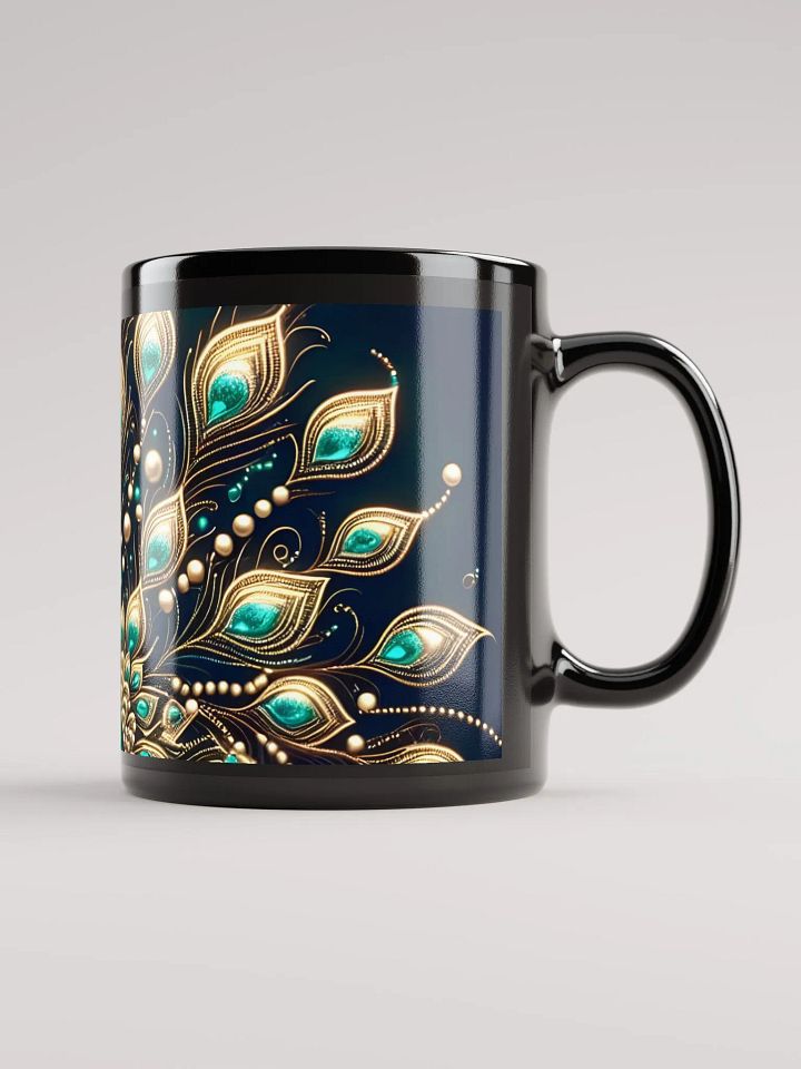 Ornate Peacock Feathers Mug product image (2)