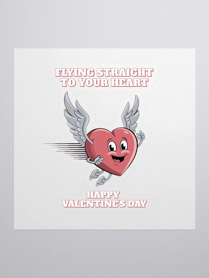 Flying Straight To Your Heart - Happy Valentine's Day Sticker product image (1)
