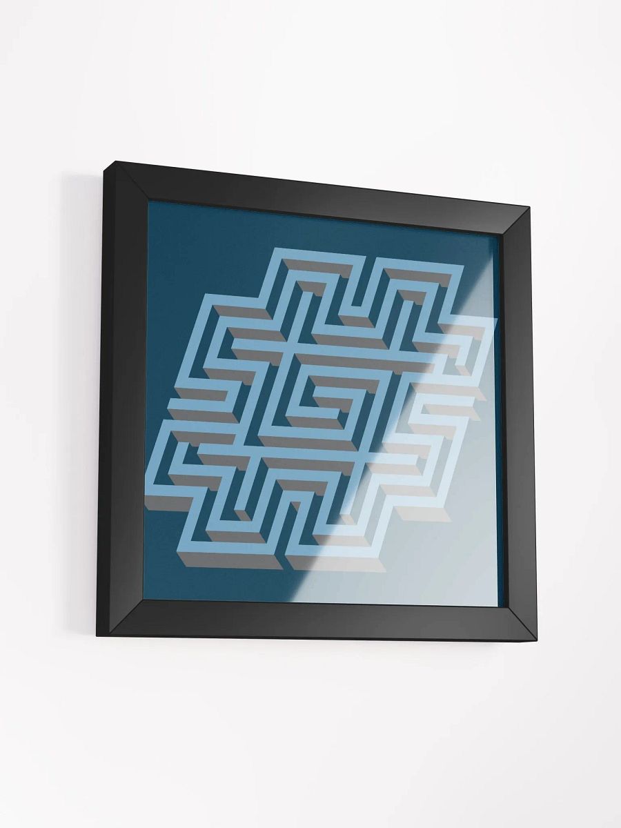 Hashtag Maze Framed Matte Poster product image (36)