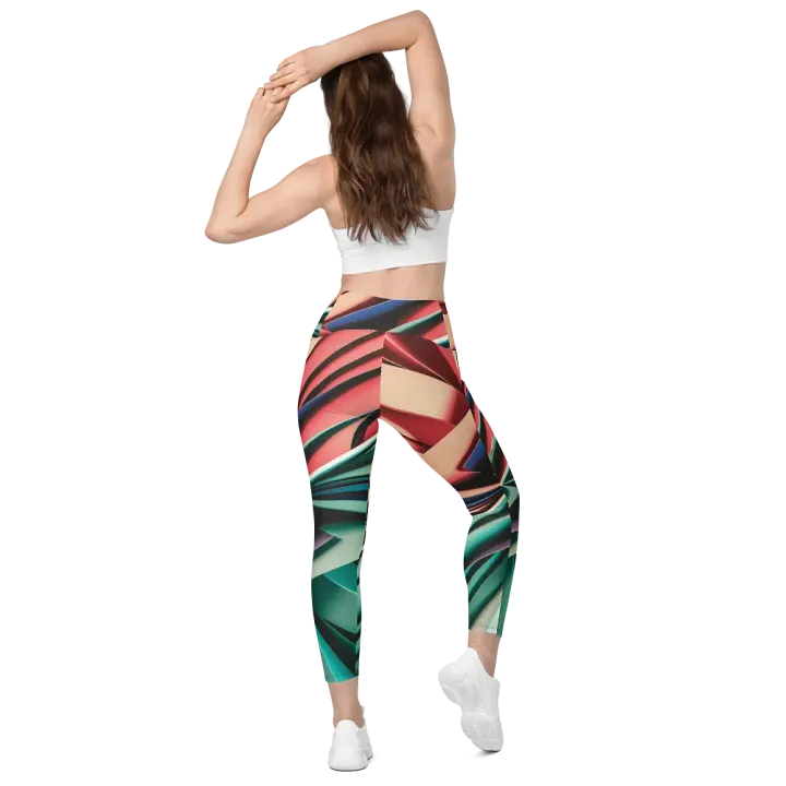 TDS Music Leggings with Pockets in Abstract Geometric Print (2XS-6XL) product image (2)