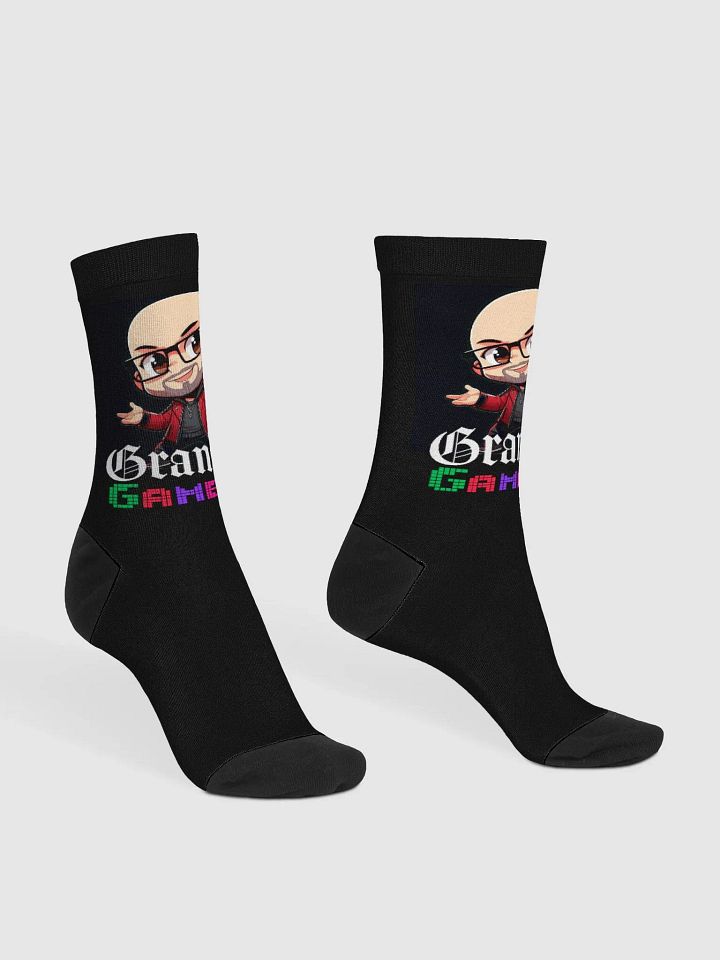 Grandpa Gamer 79 Graphic Crew Socks product image (1)