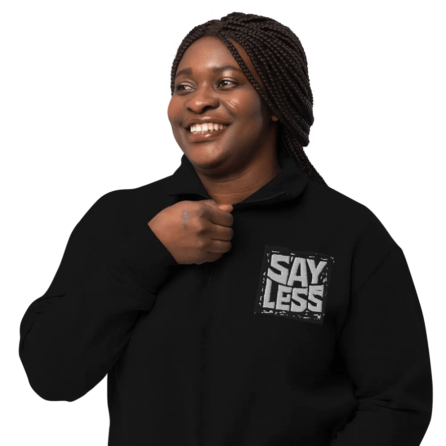 SAY LESS embroidered pull-over product image (3)