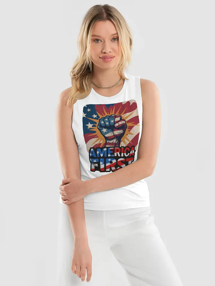 Women's Tank Top: America First product image (2)