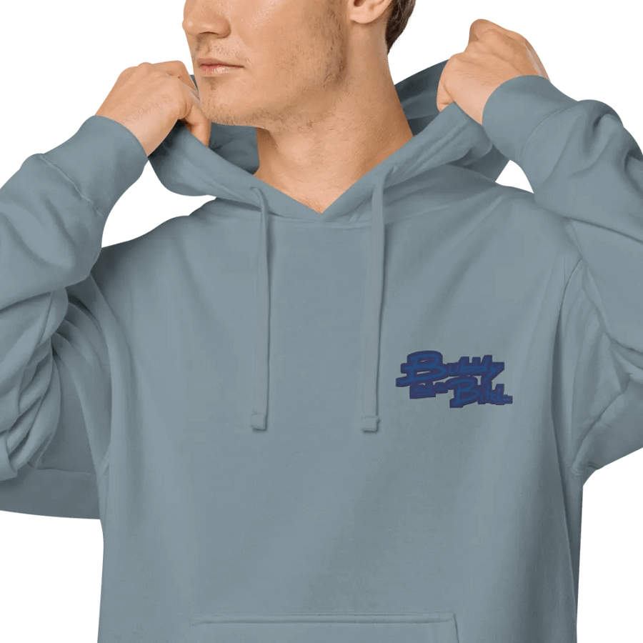 Bubbly and a B*tch (L.C. lake design) embroidered pigment-dyed hoodie product image (7)