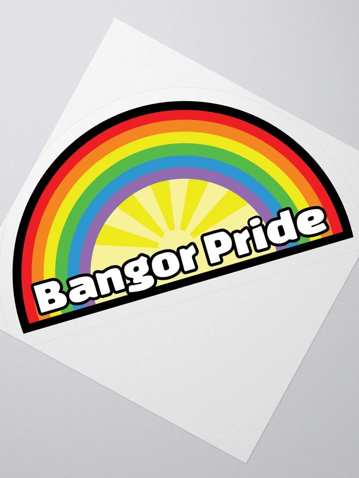 Bangor Pride Half Logo Sticker product image (4)