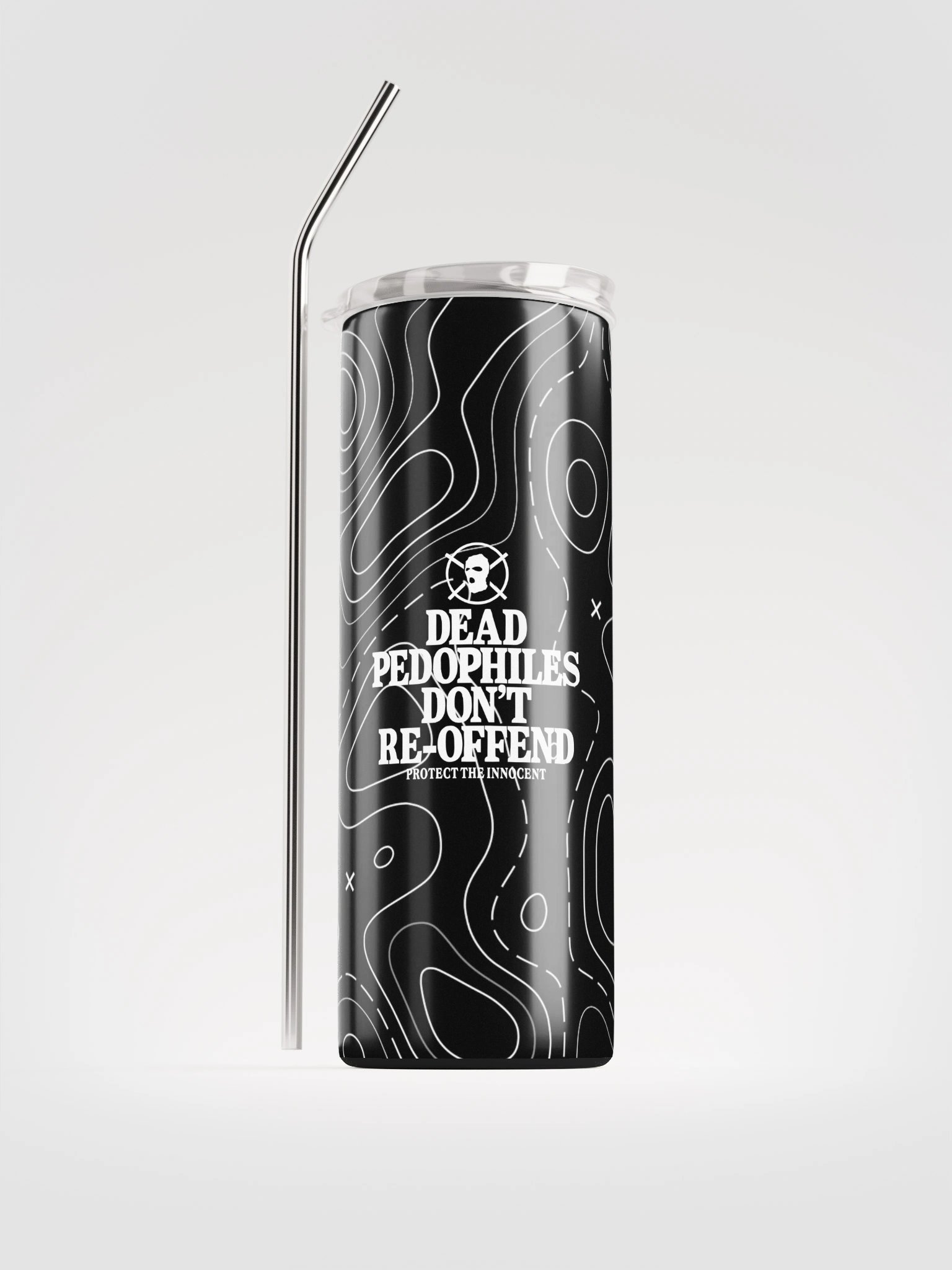 Dead Peds Steel Topographic Tumbler product image (1)
