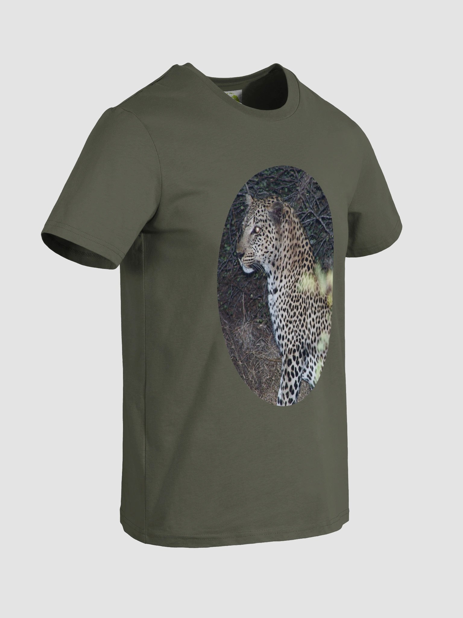 Leopard Organic Cotton T-Shirt-Plain product image (2)