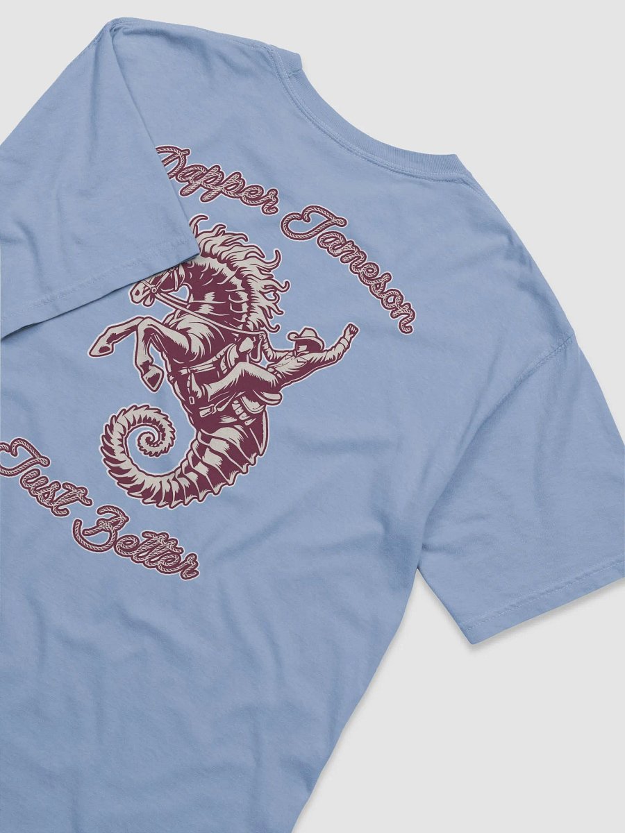 CUHBOY & SEAHORSE T SHIRT (WASHED DENIM) product image (4)