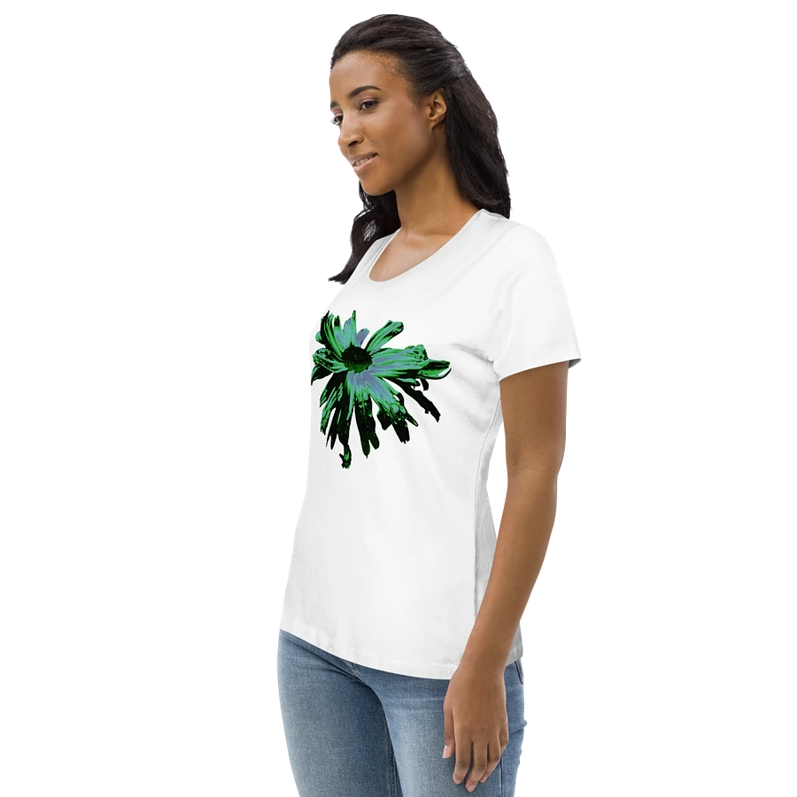 Abstract Floating Daisy Women's Fitted T Shirt product image (9)