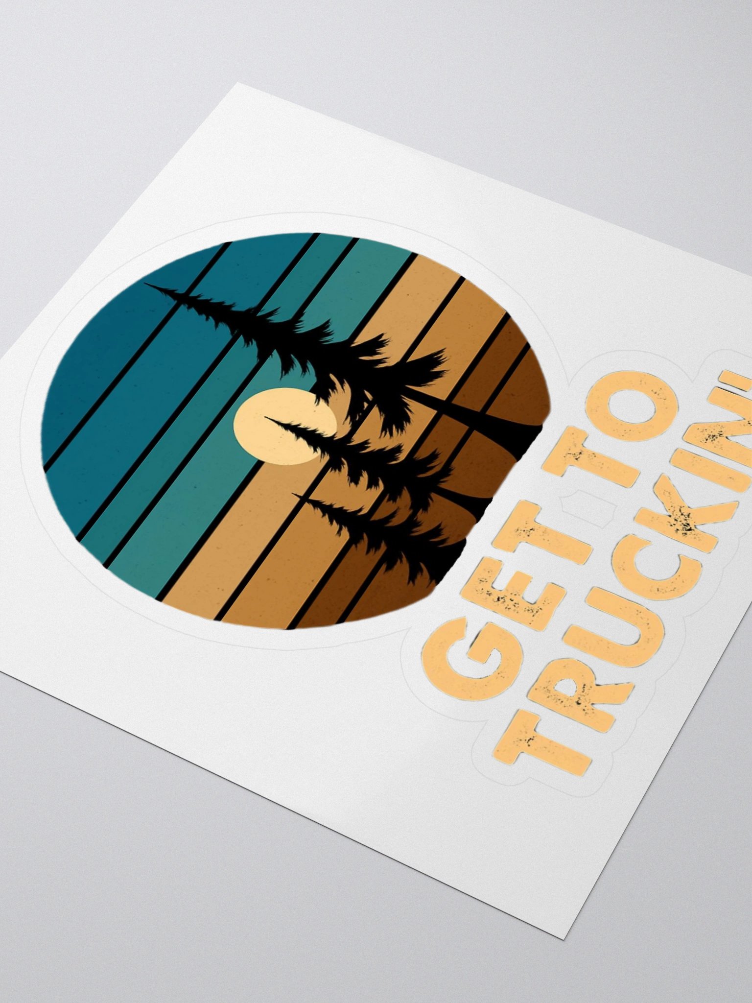 Get To Truckin' – Gamer & Streamer Sticker 4''x4'' product image (3)