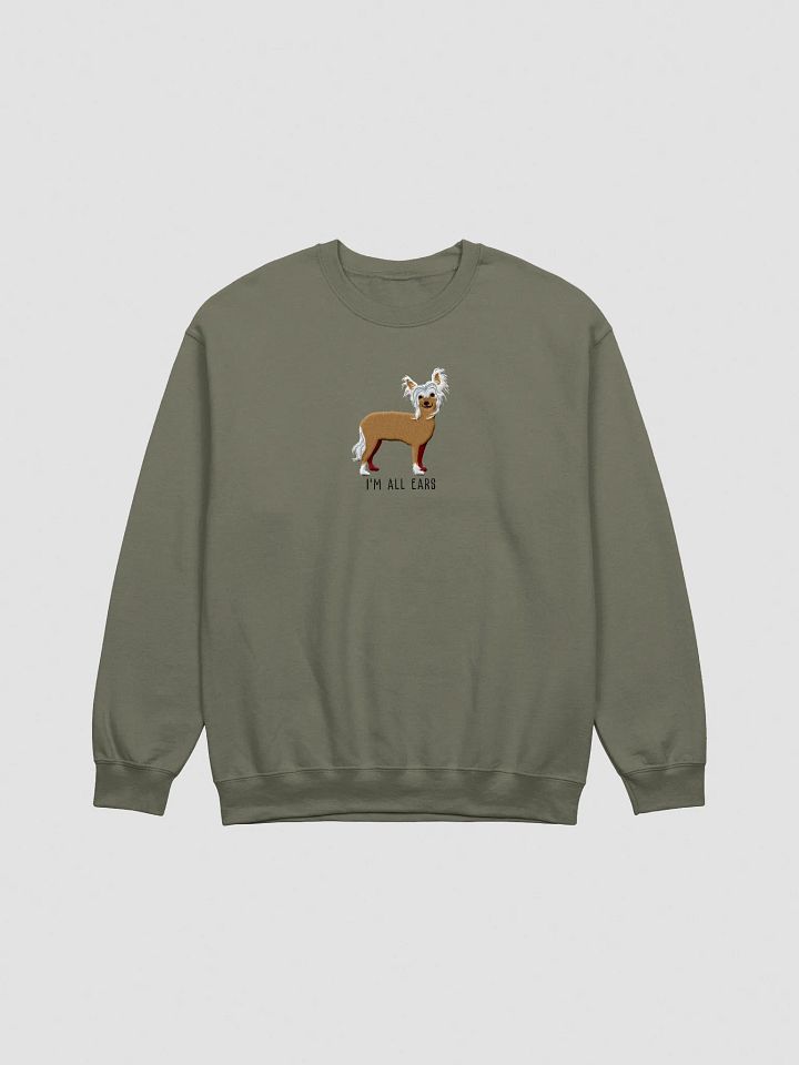 I'm All Ears Sweatshirt (Embroidered) of a Chinese Crested Dog(Tan) product image (7)