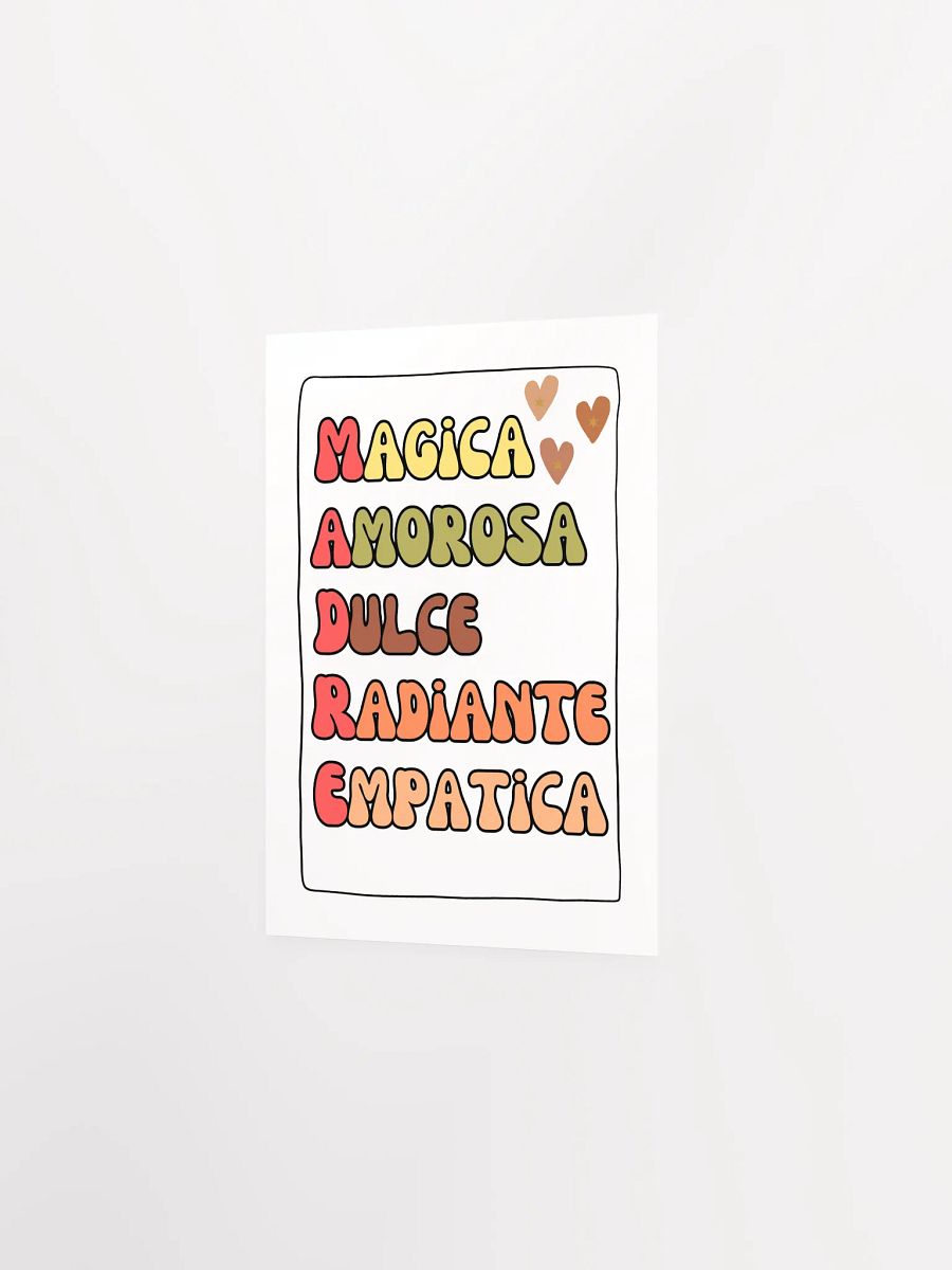 Mother’s day acrostic Boho Design paper poster product image (2)