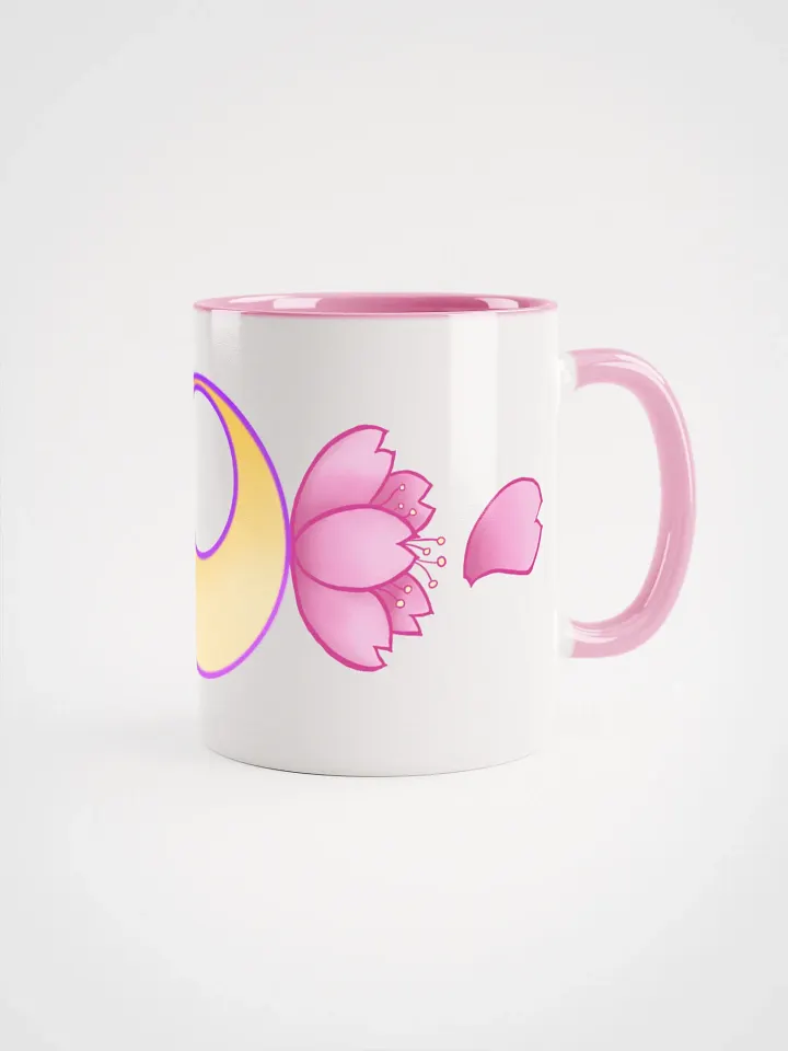NEW Moonie Blossom mug with pink or yellow inside and handle product image (2)