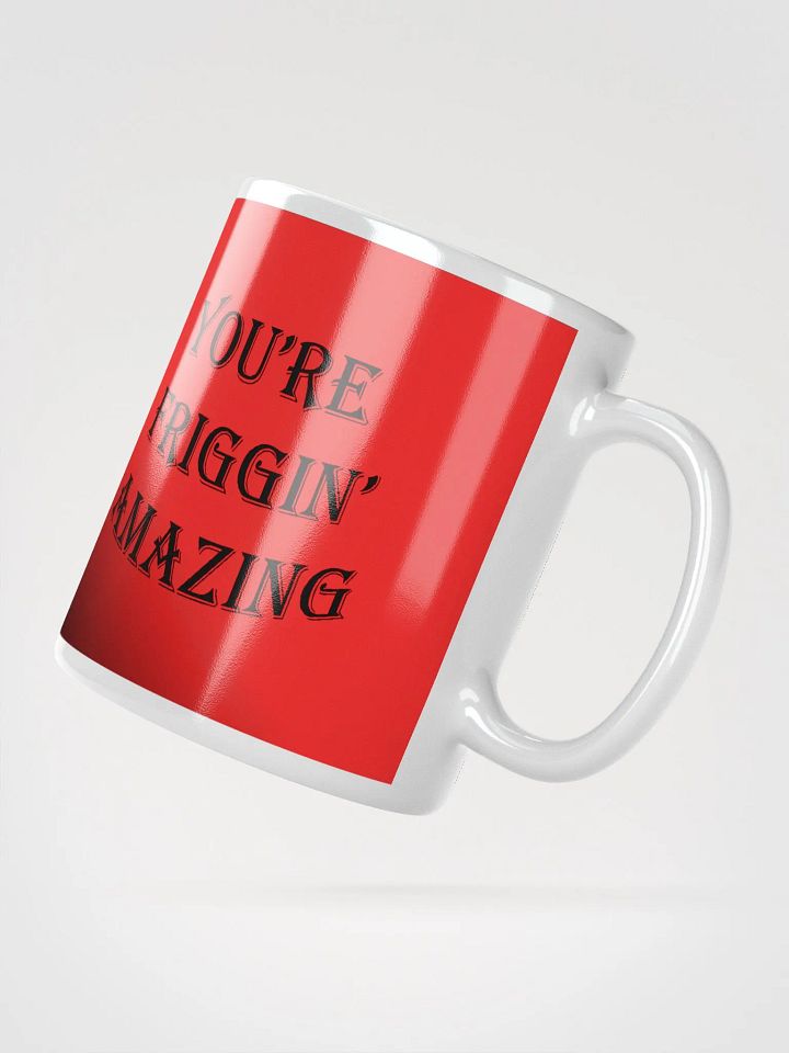 Copy of Cremery89 Friggin Amazing (black writing) - White Mug product image (2)