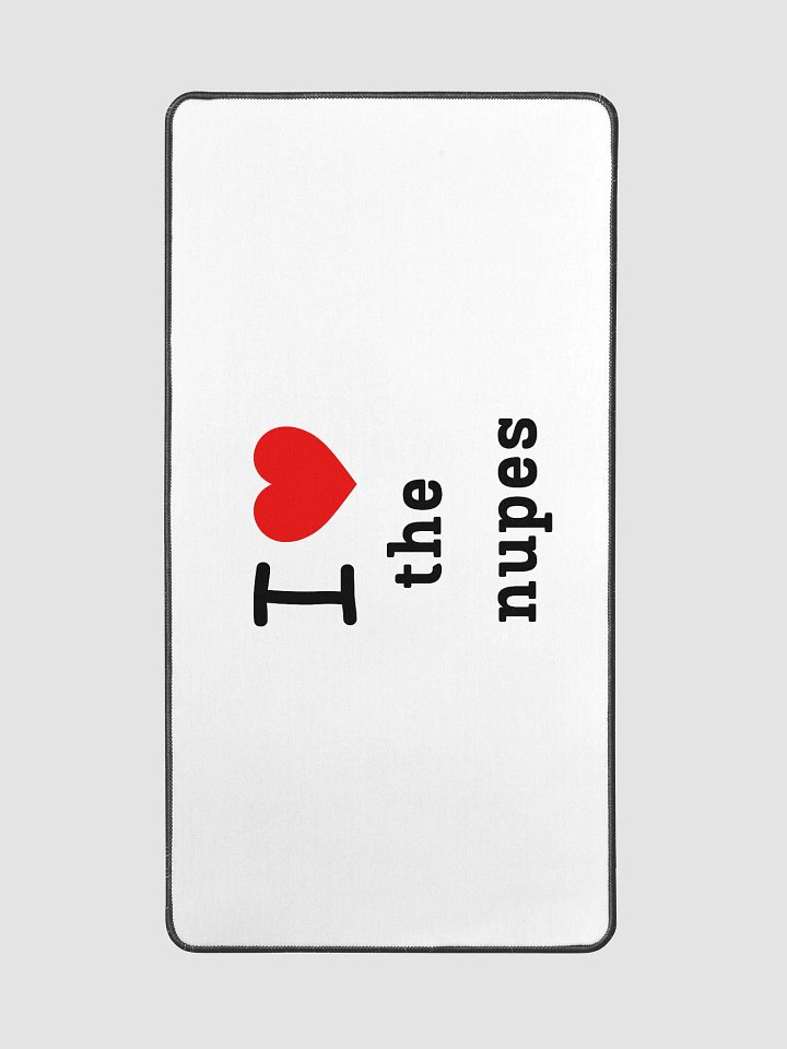 IHEART THE NUPES DESK MAT product image (2)