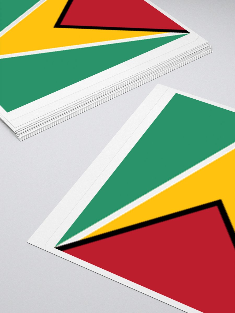 Guyana Flag Sticker | Arrowhead Design | Durable Vinyl | 3 Sizes product image (12)