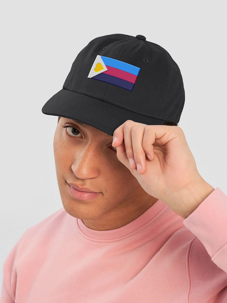 Tricolor Polyamory Pride Flag (Symmetrical) - Embroidered Hat product image (5)