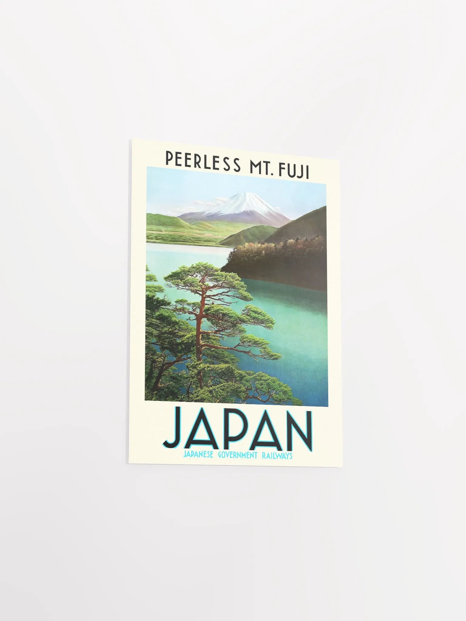 Japan Travel Poster: Peerless Mt. Fuji, 1930s — retro vintage travel poster product image (8)