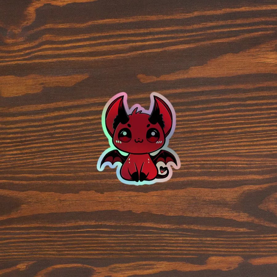 Chibi Demon Holographic Sticker Set product image (5)