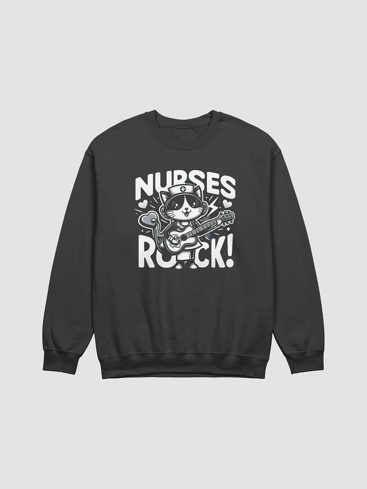 Rockin' Nurse Cat Crewneck Sweatshirt product image (3)