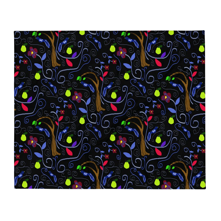 Birds and Scrolls Throw Blanket product image (13)