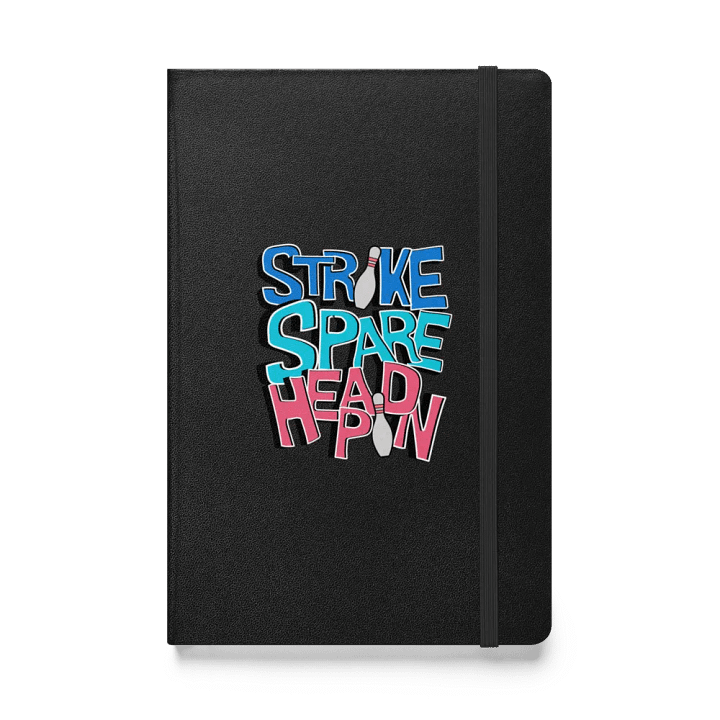 Strike Spare Headpin Bowling Hardcover Notebook product image (1)