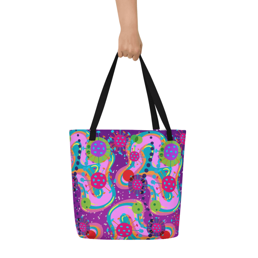 Psychedelic Dreams All-Over Tote for the modern ladies genZ techis product image (6)