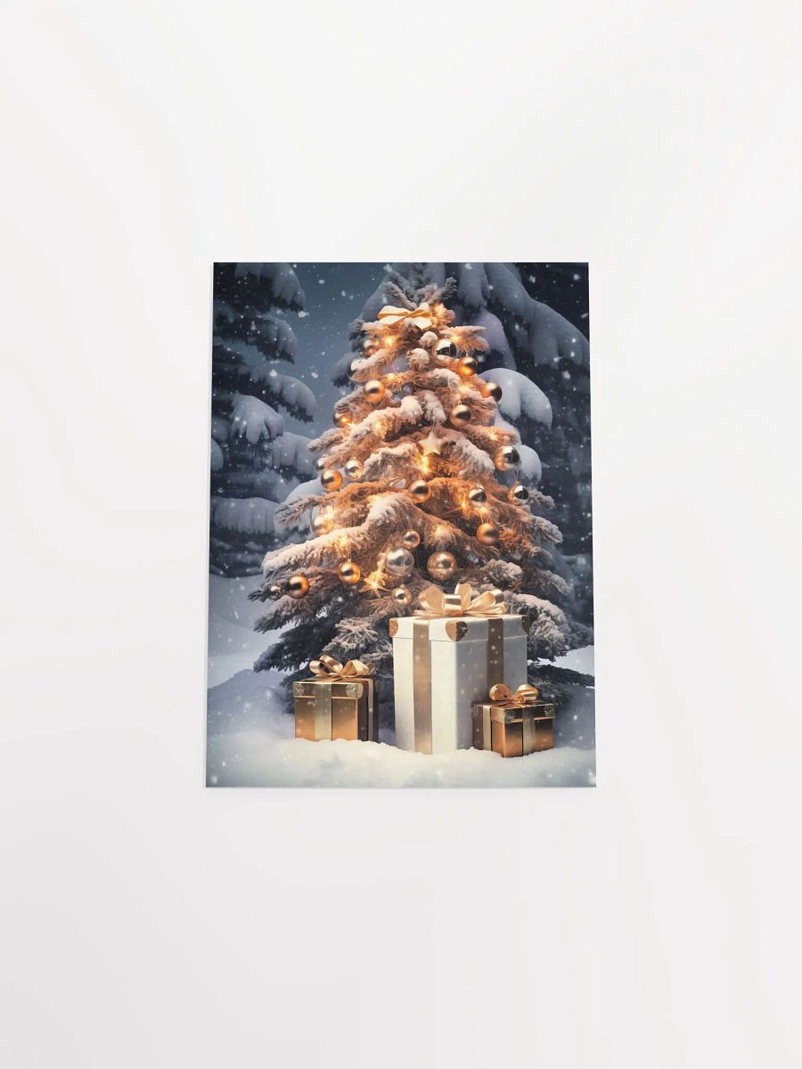 Golden Glow Christmas Tree Poster product image (3)